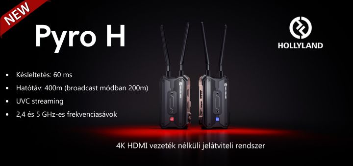 Hollyland Pyro H 4K HDMI vezeték nélküli jelátviteli rendszer 